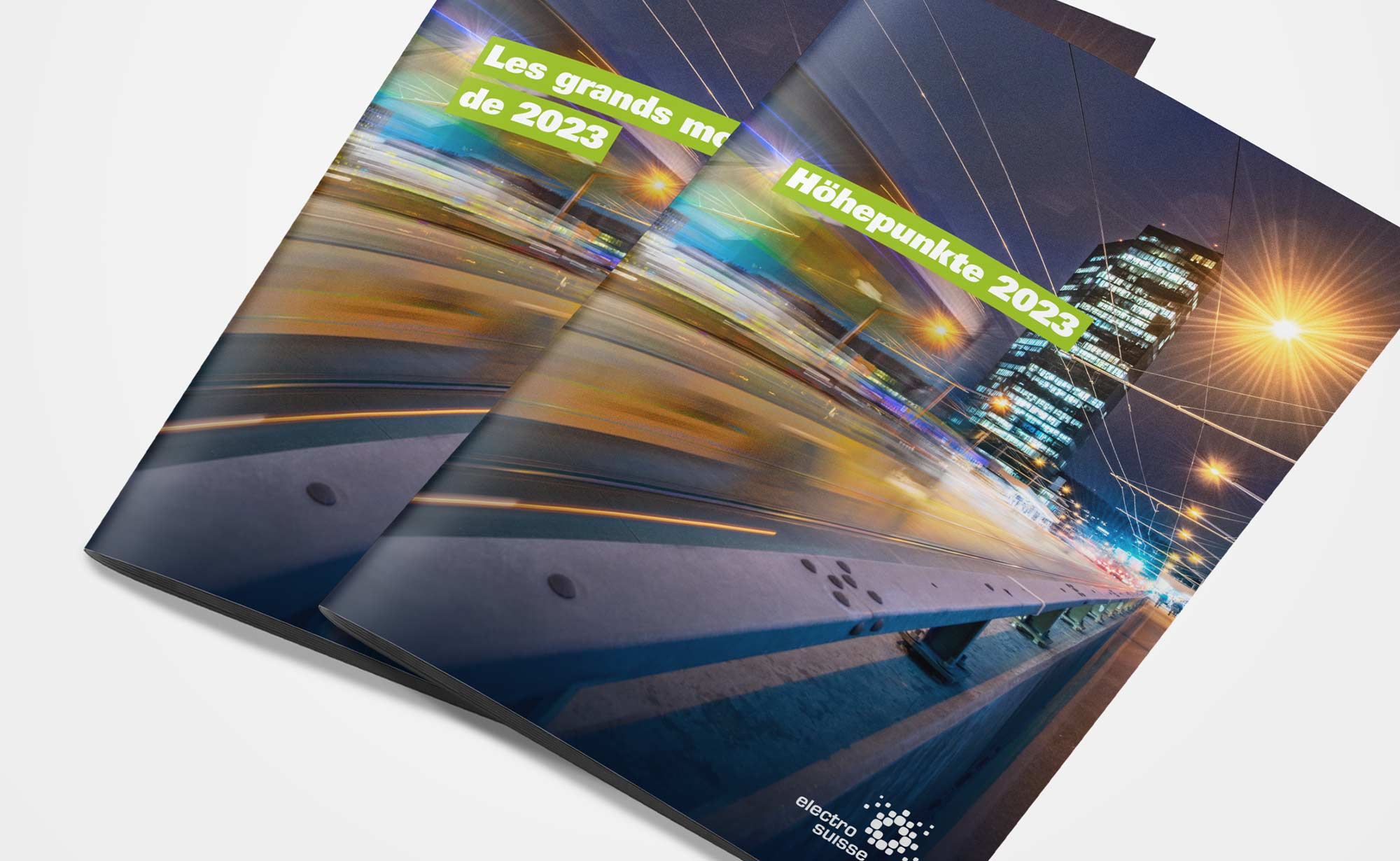 Vorschaubild Electrosuisse Jahreshighlights Flyer 2023